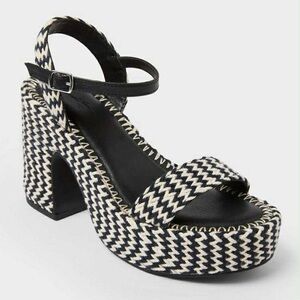 Universal Thread Madeline Woven Platform Sandal Heels.  Size 10.  New with tag.